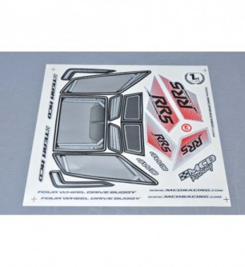 RR5 CF Body Shell Decal Set